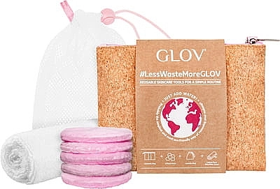 Glov Набір #Less Waste More (towel/1psc + pads/5psc + bag + laundry bag) - фото N1