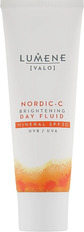 Lumene Денний флюїд, який надає сяйва, з мінеральним фільтром Nordic-C Valo Brightening Day Fluid Mineral SPF 30 - фото N1