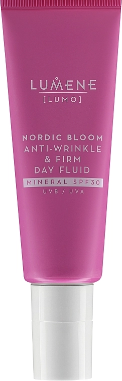 Lumene Укрепляющий дневной флюид для лица против морщин с минеральным фильтром Lumo Nordic Bloom Anti-Wrinkle & Firm Day Fluid Mineral SPF30 - фото N3