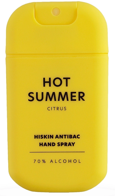 HiSkin Спрей для дезінфекції рук "Цитрус" Antibac Hand Spray Hot Summer - фото N1