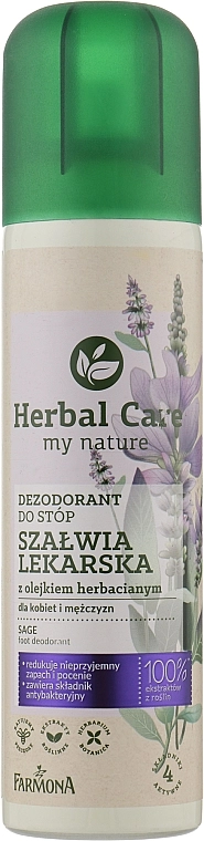 Farmona Дезодорант для ног "Шалфей" Herbal Care Dezodorant - фото N1