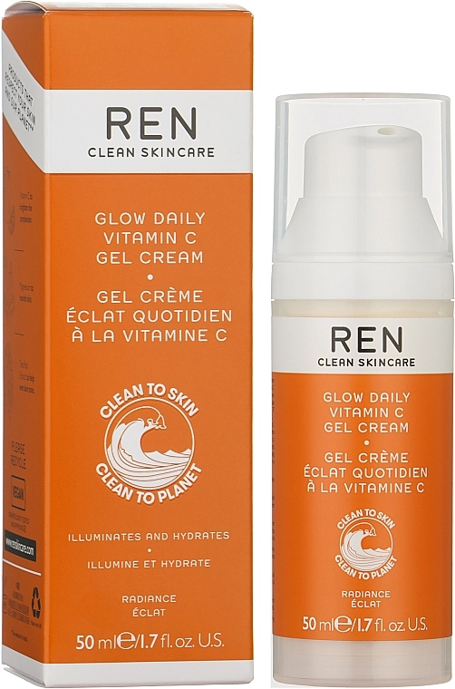 REN Зволожувальний гель-крем для обличчя Clean Skincare Glow Daily Vitamin C Gel Cream - фото N2