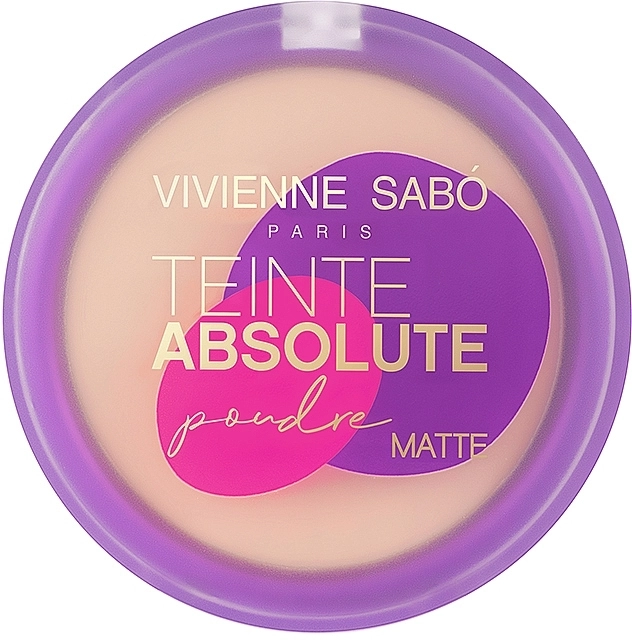 Vivienne Sabo Mattifying Pressed Powder Teinte Absolute Matte Матова пудра з ефектом оголеної шкіри - фото N1