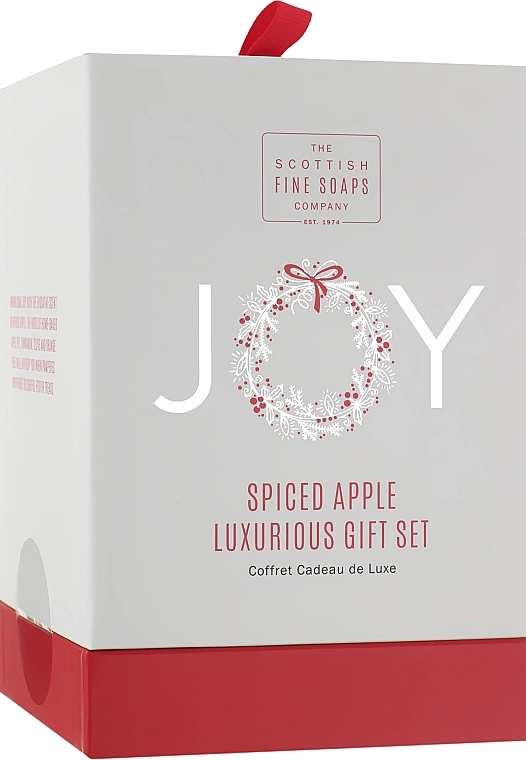 Scottish Fine Soaps Набор Joy Spiced Apple Luxurious Gift Set (wash/75ml + but/75ml + cr/75+soap) - фото N1