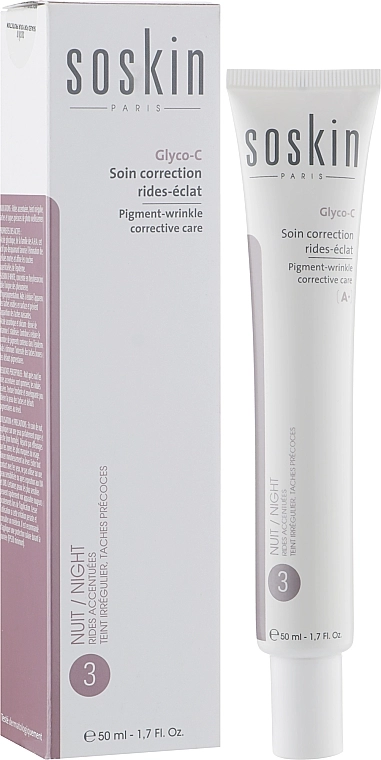 Soskin Коригувальний догляд для обличчя проти зморщок і пігментації Pigment-Wrinkle Corrective Care Glyco-C - фото N2
