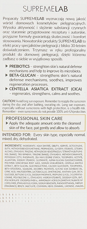 Bielenda Professional Крем сатиновий для обличчя Supremelab Satin Protective Face Cream SPF 50 - фото N3