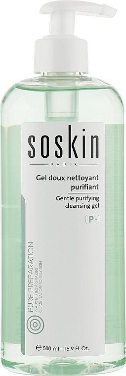 Soskin Очищающий гель для жирной и комбинированной кожи лица Purifying Cleansing Gel - фото N1