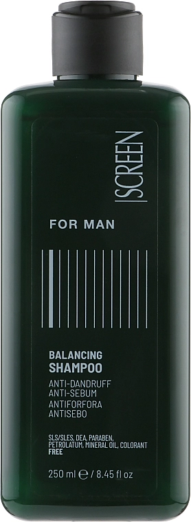 Screen Мужской шампунь балансирующий против перхоти и себореи For Man Balancing Shampoo - фото N1