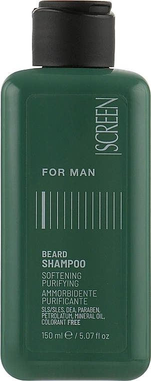 Screen Чоловічий зволожувальний шампунь для очищення бороди For Man Beard Shampoo - фото N1