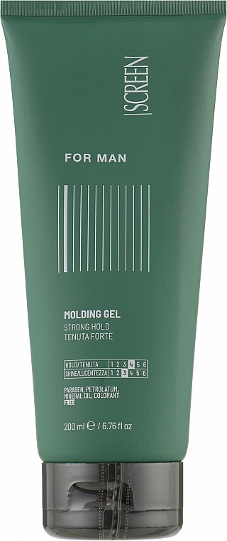 Screen Гель сильной фиксации для мужских волос For Man Molding Gel - фото N1