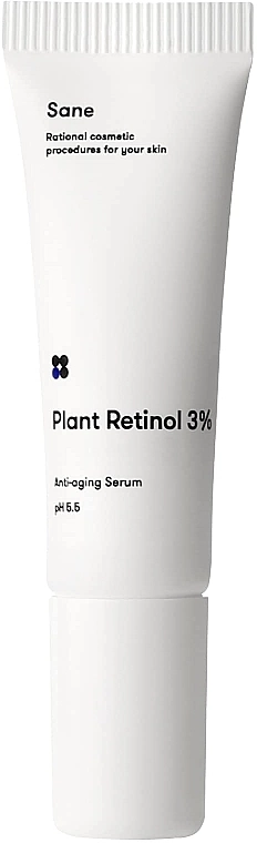 Sane Сыворотка для лица с ретинолом Plant Retinol 3% Anti-aging Serum pH 5.5 - фото N1