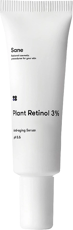 Sane Сыворотка для лица с ретинолом Plant Retinol 3% Anti-aging Serum pH 5.5 - фото N2