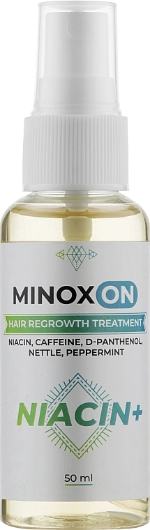 MINOXON Лосьйон для росту волосся з нікотиновою кислотою Hair Regrowth Treatment Niacin + - фото N1
