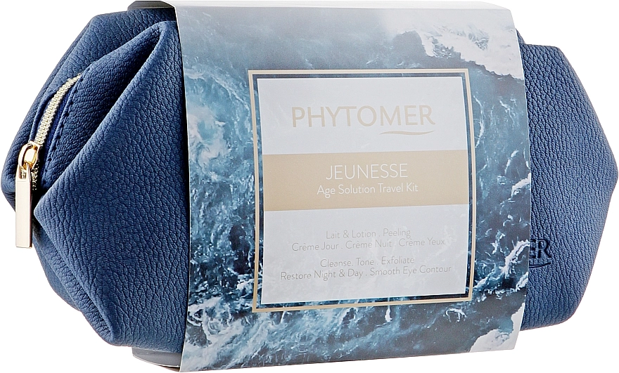 Phytomer Набір Jeunesse Age Solution Travel Kit (f/milk/15ml + f/cr/2x15ml + f/peel/5ml + lip/eye/cr/3ml + f/lot/50ml) - фото N2