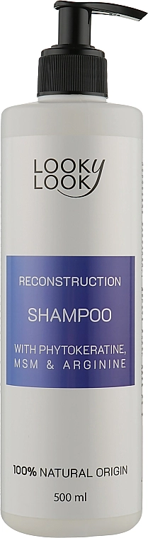 Looky Look Шампунь для відновлення волосся Reconstruction Shampoo - фото N3