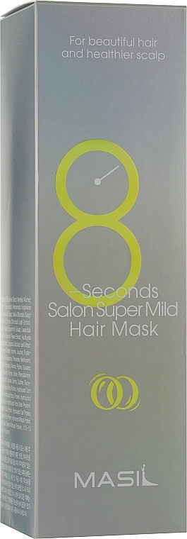 Смягчающая маска для волос за 8 секунд - Masil 8 Seconds Salon Super Mild Hair Mask, 350 мл - фото N3