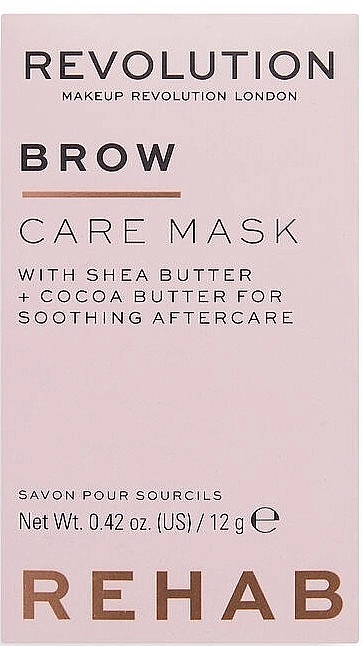 Makeup Revolution Маска для брів, вій і губ Rehab Brow Care Mask - фото N1