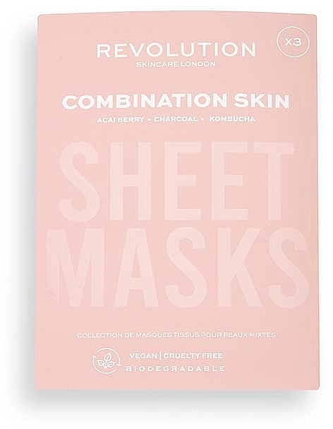Revolution Skincare Набір масок для комбінованої шкіри (f/mask/3pcs) - фото N1