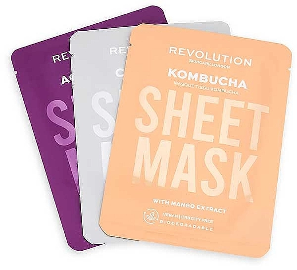 Revolution Skincare Набір масок для комбінованої шкіри (f/mask/3pcs) - фото N2