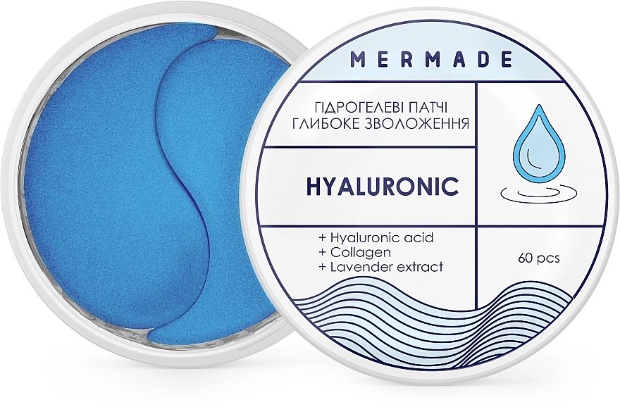 Mermade Зволожувальні гідрогелеві патчі під очі Hyaluronic Patch - фото N1