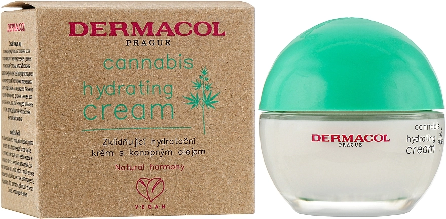 Dermacol Успокаивающий и увлажняющий крем с конопляным маслом Cannabis Hydrating Cream - фото N2