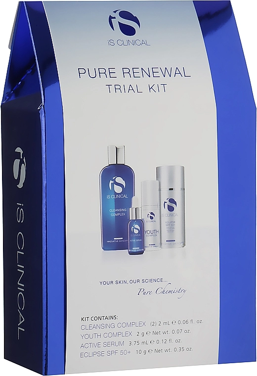 IS CLINICAL Набір Pure Renewal Collection (cl/gel/2ml + serum/3.75ml + cr/2g + sun/cr/10g) - фото N1