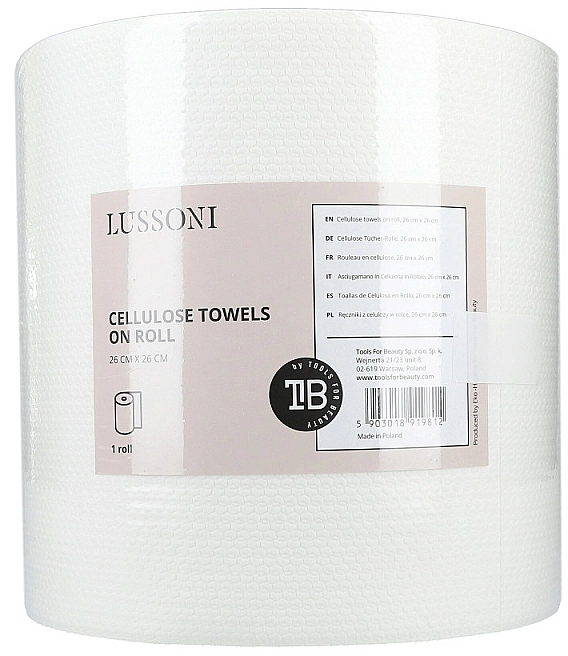 Lussoni Одноразовые полотенца, 26х26 см Cellulose Towels On Roll - фото N1