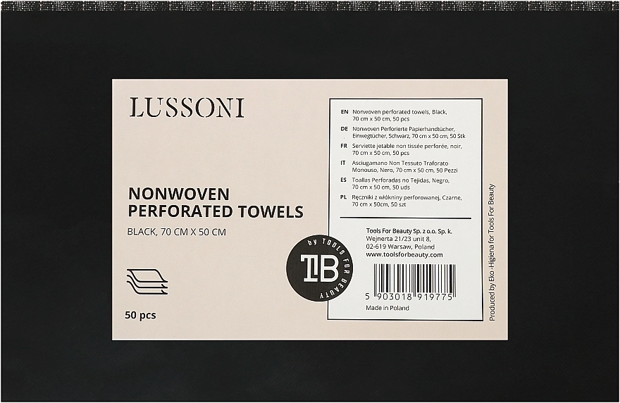 Lussoni Одноразовые полотенца, 70х50 см Nonwoven Perforated Towels - фото N1
