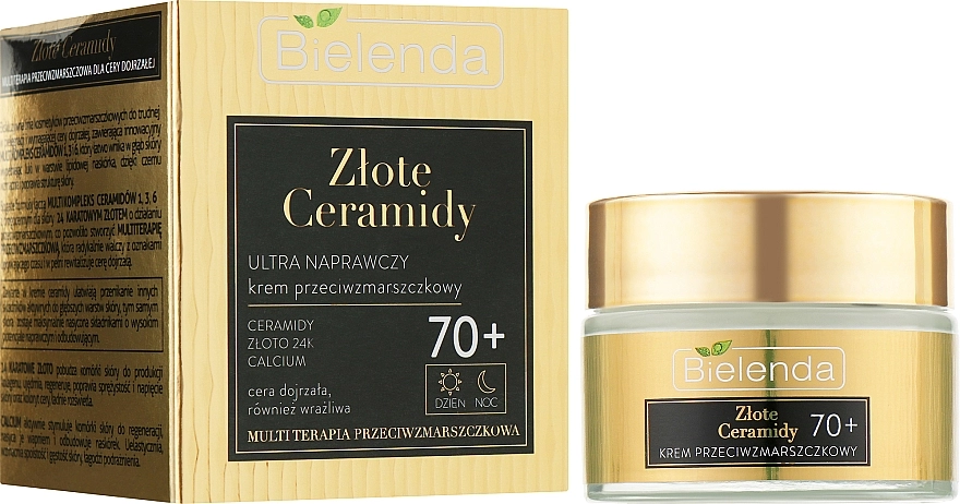 Bielenda Крем проти зморщок Golden Ceramides Anti-Wrinkle Cream 70+ - фото N2