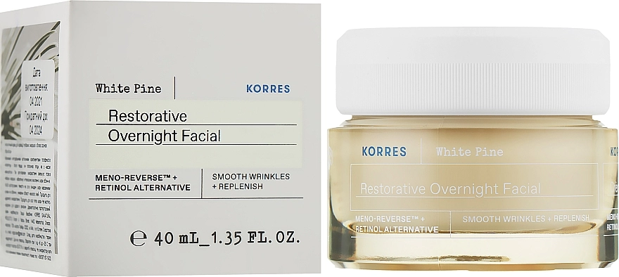 Korres Ночной крем для восстановления объема White Pine Restorative Overnight Facial - фото N2