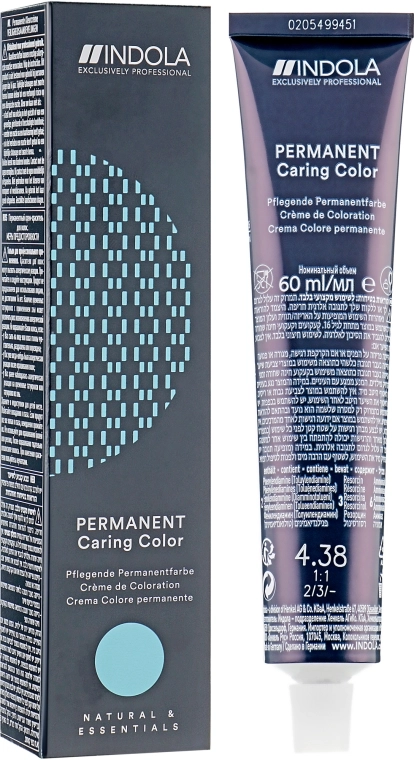 Indola Аммиачная крем-краска для волос Permanent Caring Color - фото N1