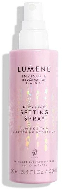 Lumene Invisible Illumination Dewy Glow Setting Spray Спрей для фіксації макіяжу - фото N1
