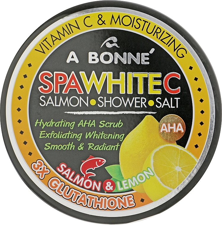 A Bonne Скраб-сіль для душу з білим лососем Spa White Salmon Shower Salt - фото N1