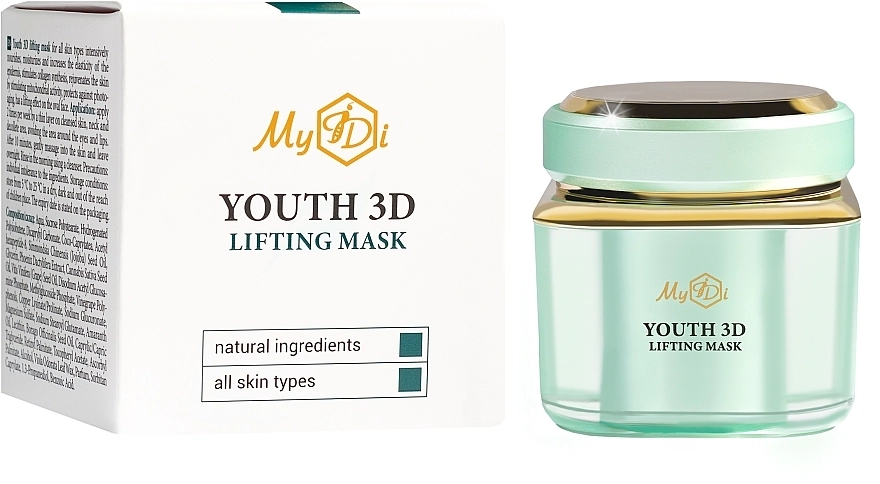 MyIdi Омолоджувальна 3D-ліфтинг-маска для обличчя Youth 3D Lifting Mask - фото N2