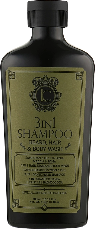 Lavish Care Шампунь для бороди, волосся й тіла 3 в 1 3 in 1 Shampoo Beard Hair & Body Wash - фото N1