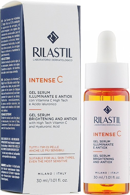 Rilastil Антиоксидантна освітлювальна гель-сироватка з вітаміном С Intense C Gel Serum - фото N2