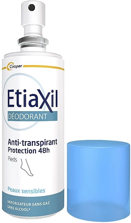 Etiaxil Антиперспірант-дезодорант спрей для ніг "Захист 48 годин" Anti-Perspirant Deodorant Protection 48H Feet Spray - фото N2