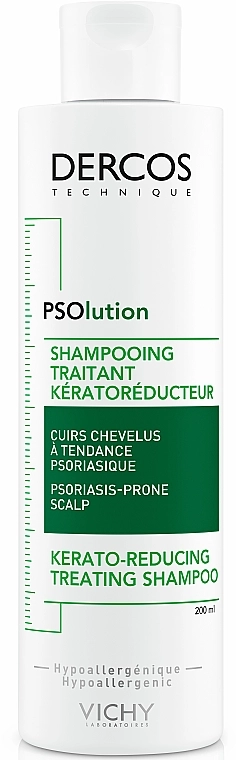 Vichy Кератолитический шампунь для кожи головы с проявлениями шелушения и зуда Dercos PSOlution - фото N1