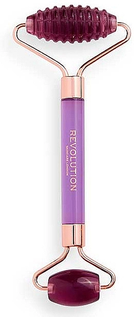 Revolution Skincare Роллер для лица двухсторонний, фиолетовый Facial Roller Textured Facial Roller - фото N1