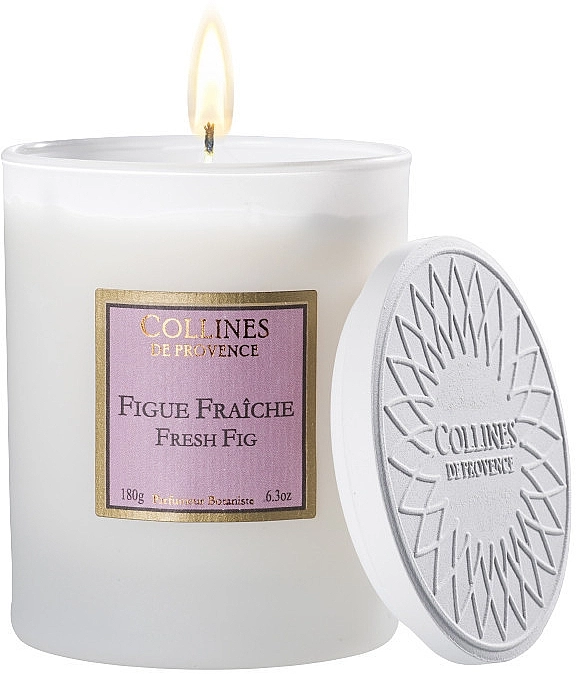 Collines de Provence Ароматична свічка "Свіжий інжир" Fresh Fig Scented Candle - фото N1