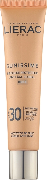 Lierac Солнцезащитный тонирующий флюид для лица SPF30 Sunissime BB Fluide Protecteur - фото N1