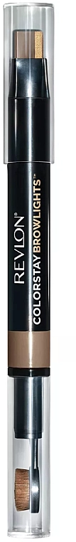 Revlon Colorstay Browlights, Eyebrow Pencil and Brow Highlighter Двосторонній олівець-хайлайтер для брів - фото N1