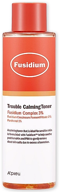 A'pieu Успокаивающий тоник для лица Fusidium Trouble Calming Toner - фото N1