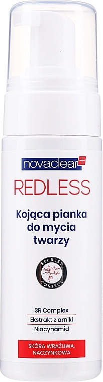 Novaclear Заспокійлива пінка для обличчя Redless Soothing Facial Foam - фото N1
