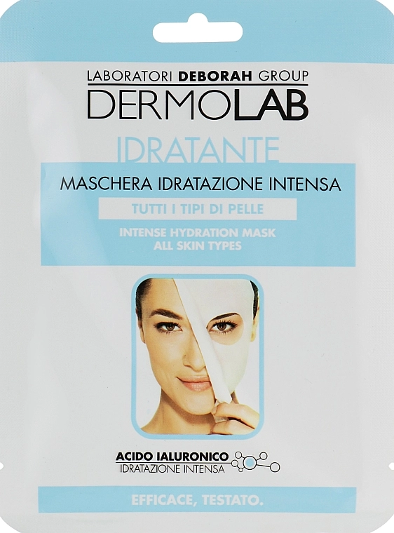 Deborah Маска тканевая для лица увлажняющая Dermolab Intense Hydration Mask - фото N1