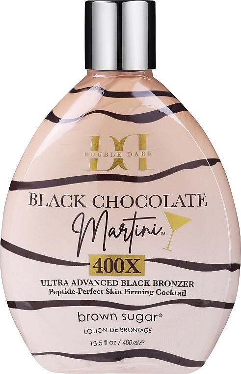 Tan Incorporated Крем для солярия с мега-темными бронзантами, зародышами пшеницы и пептидами Martini 400X Double Dark Black Chocolate - фото N1
