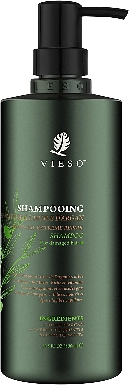 Vieso Відновлювальний шампунь з аргановою олією Argan Oil Extreme Repair Shampoo - фото N3