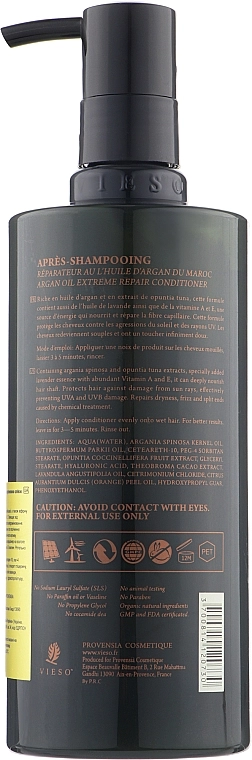 Vieso Відновлювальний кондиціонер з аргановою олією Argan Oil Extreme Repair Conditioner - фото N2