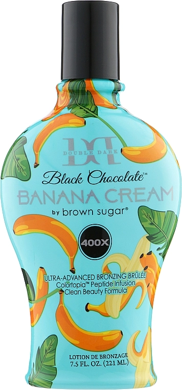 Tan Incorporated Крем для солярію для яскравого вираженого бронзового відтінку Banana Cream 400x Double Dark Black Chocolate - фото N2