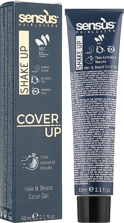 Sensus Краска для волос и бороды Shake Up Hair & Beard Color Gel - фото N1